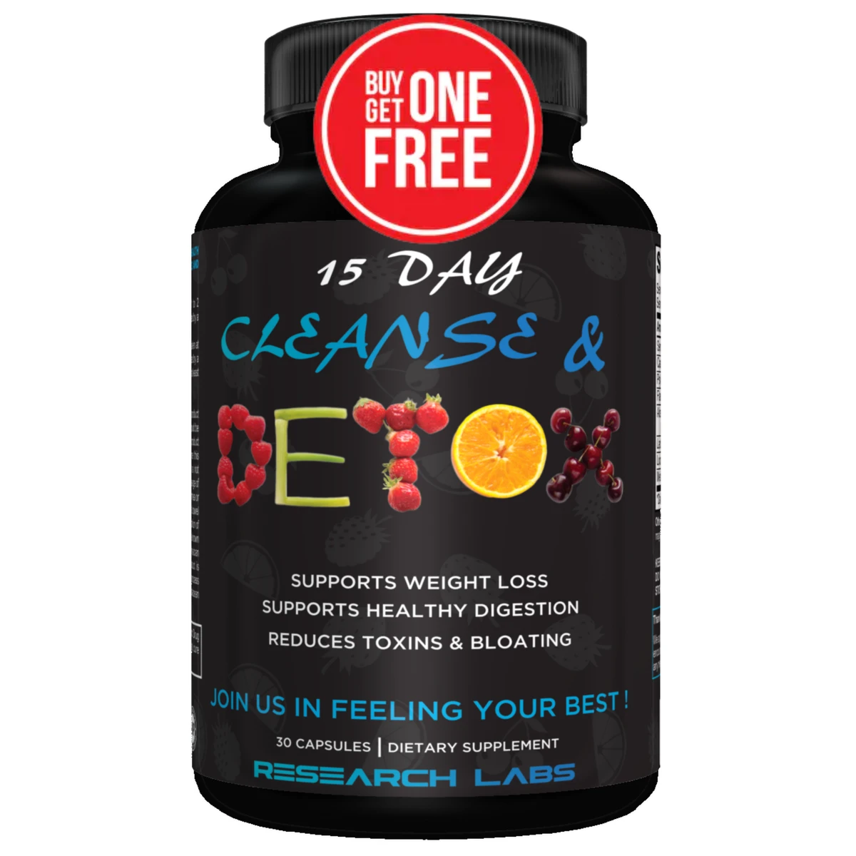 Research Labs 15 Day Colon Cleanse & Detox Capsules