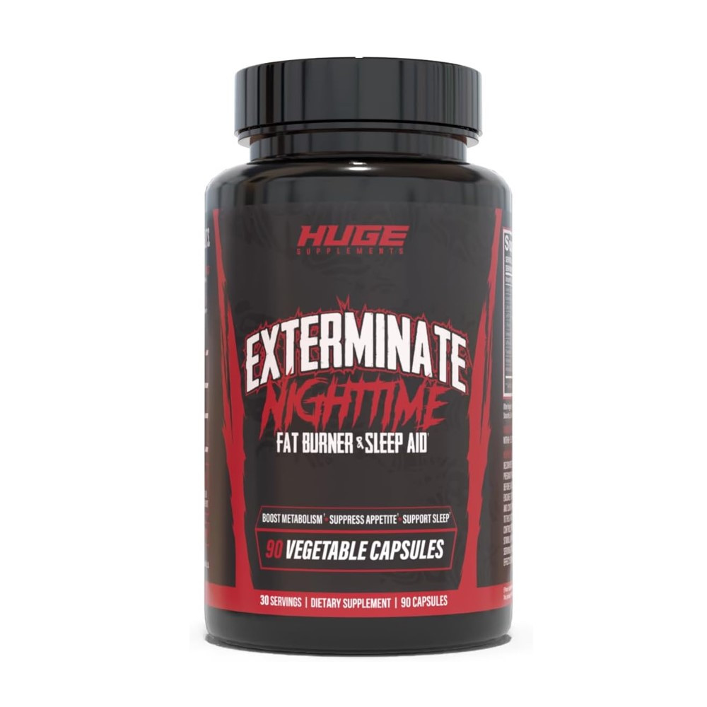 Huge Supplements Exterminate NightTime Fat Burner & Sleep Aid Capsules